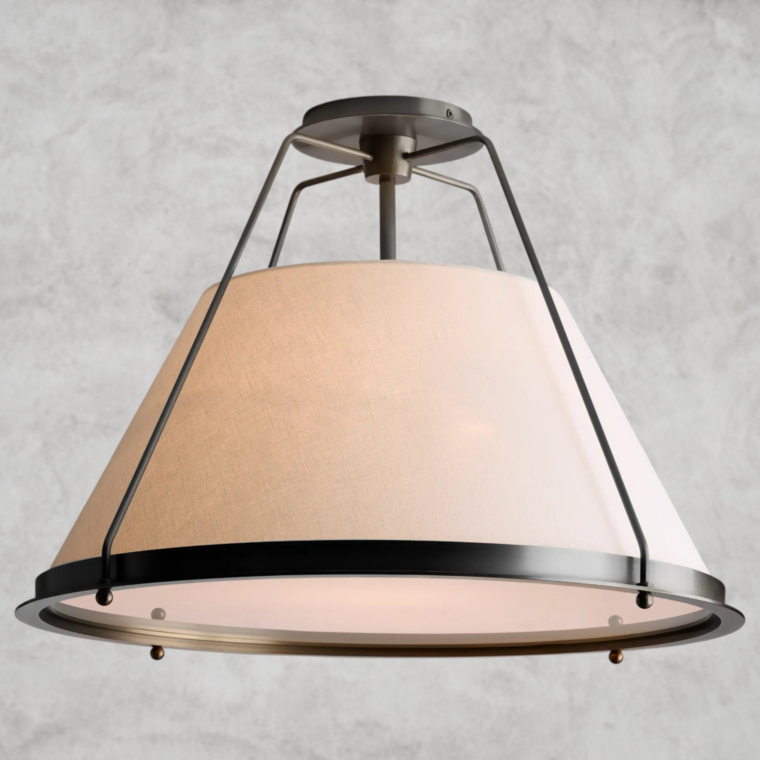 21" / Bronze Shelton Flush Mount 15", 21"