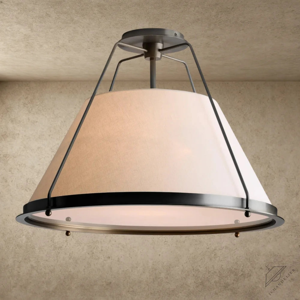 21" / Bronze Shelton Flush Mount 15", 21"