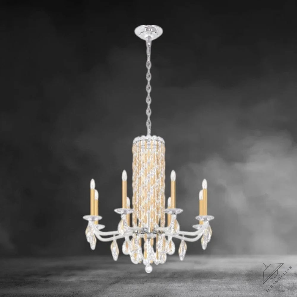 Heirloom Gold / Crystal Heritage Crystal Siena 8-light crystal chandelier30"