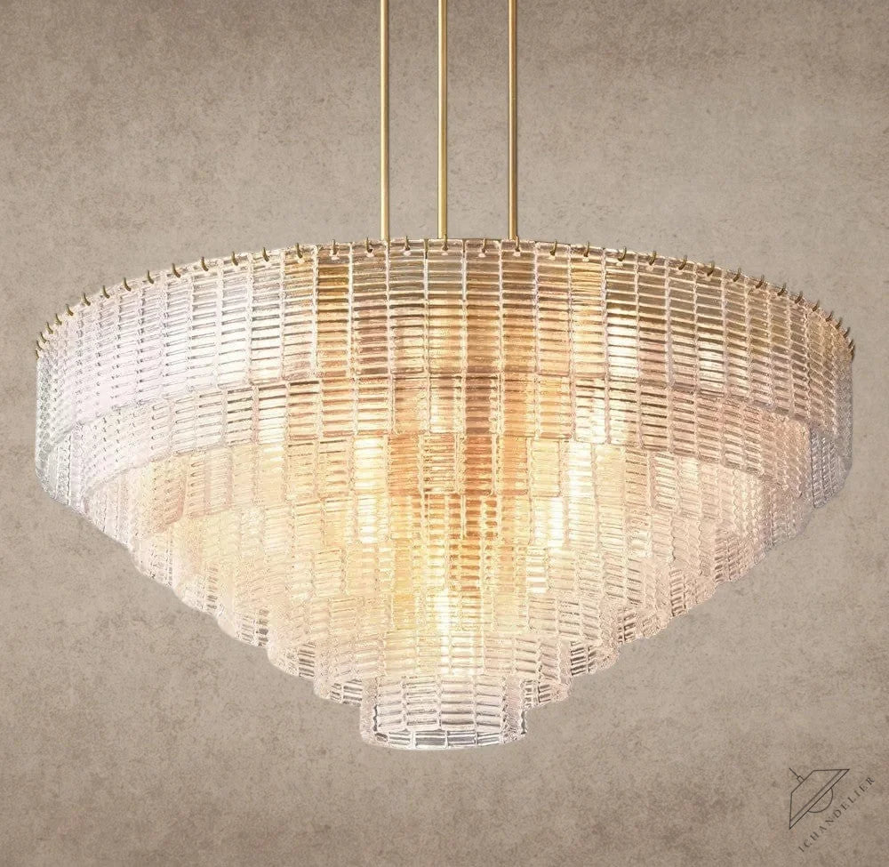 52" / Brass Sirene Clear Glass Round Chandelier 41", 52", 65"