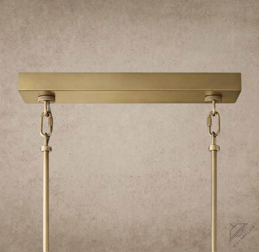 Sirene Smoke Glass Rectangular Chandelier 59", 77"
