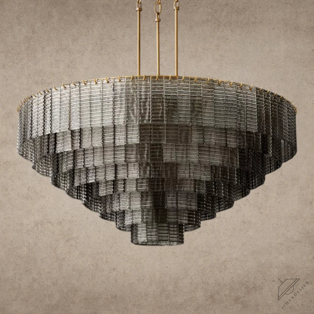 Sirene Smoke Glass Round Chandelier 41 inch, 52 inch, 65 inch