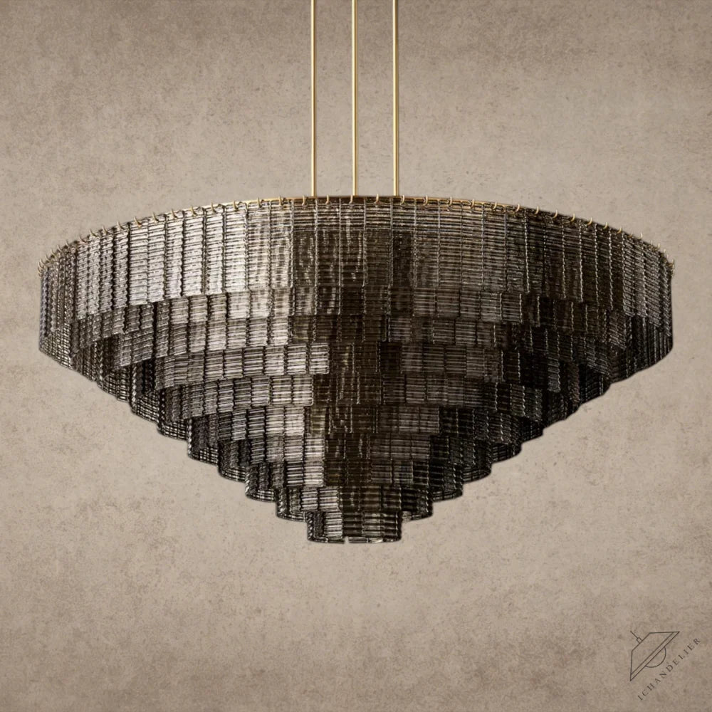 Sirene Smoke Glass Round Chandelier 41 inch, 52 inch, 65 inch