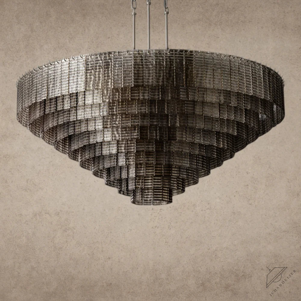 Sirene Smoke Glass Round Chandelier 41 inch, 52 inch, 65 inch
