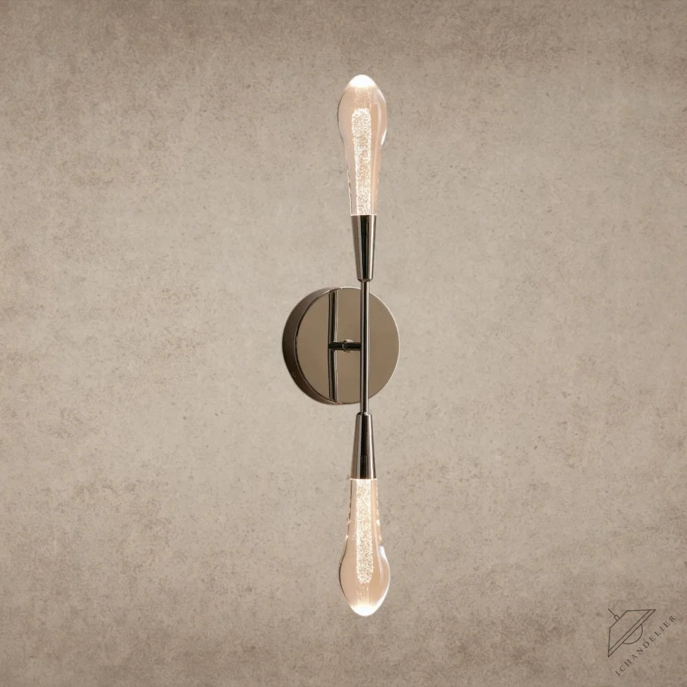 Nickle Soltaire Double Sconce
