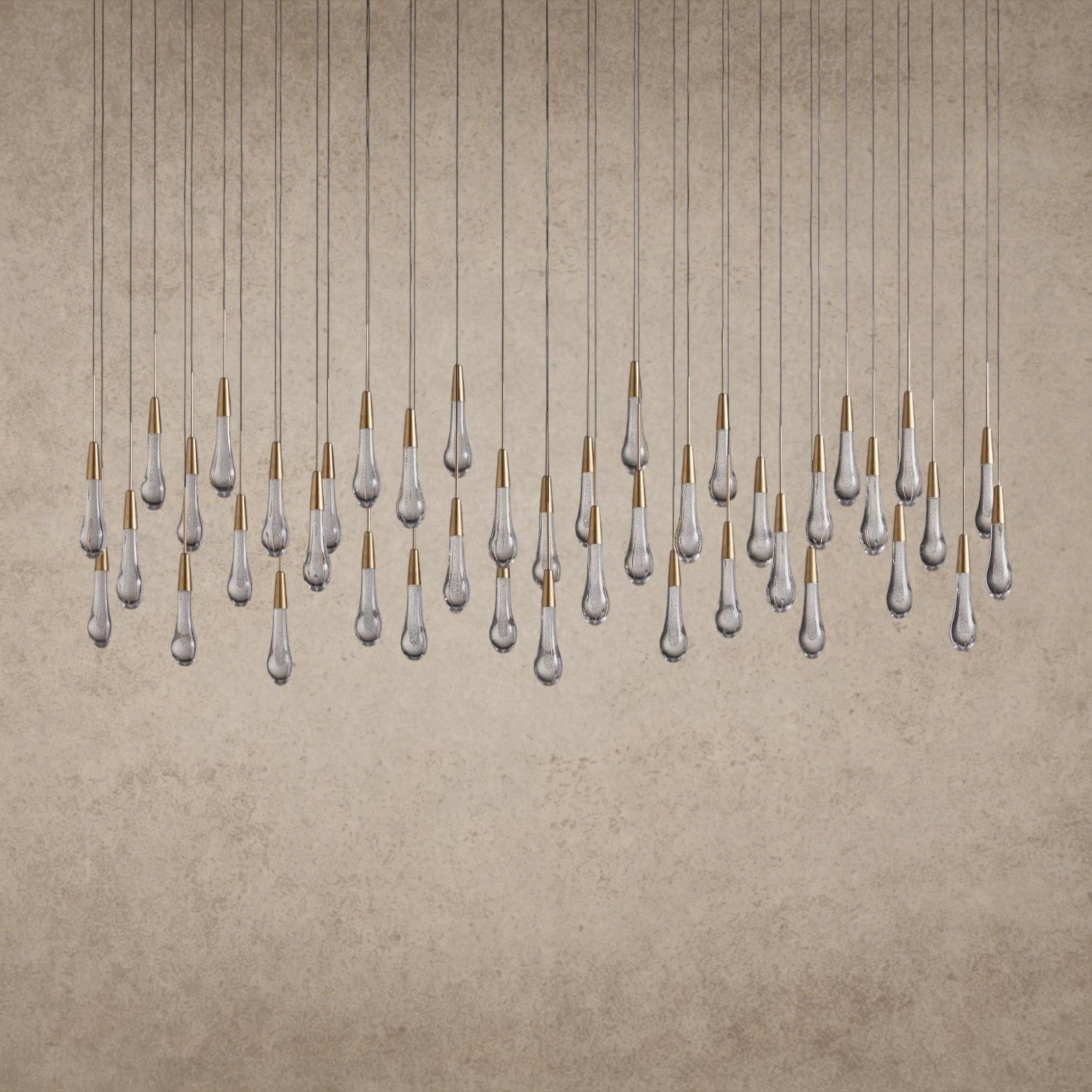 Soltaire Linear Chandelier 37", 50", 60", 70"