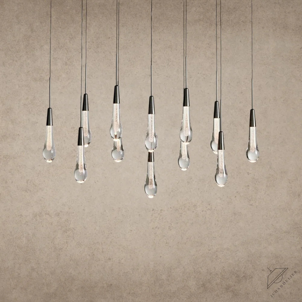 37" / Bronze Soltaire Linear Chandelier 37", 50", 60", 70"