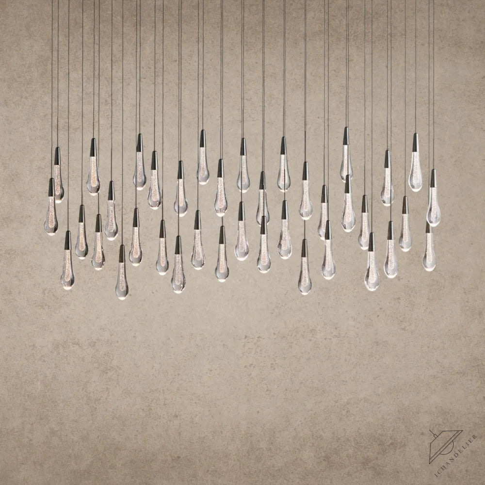 60" / Bronze Soltaire Linear Chandelier 37", 50", 60", 70"