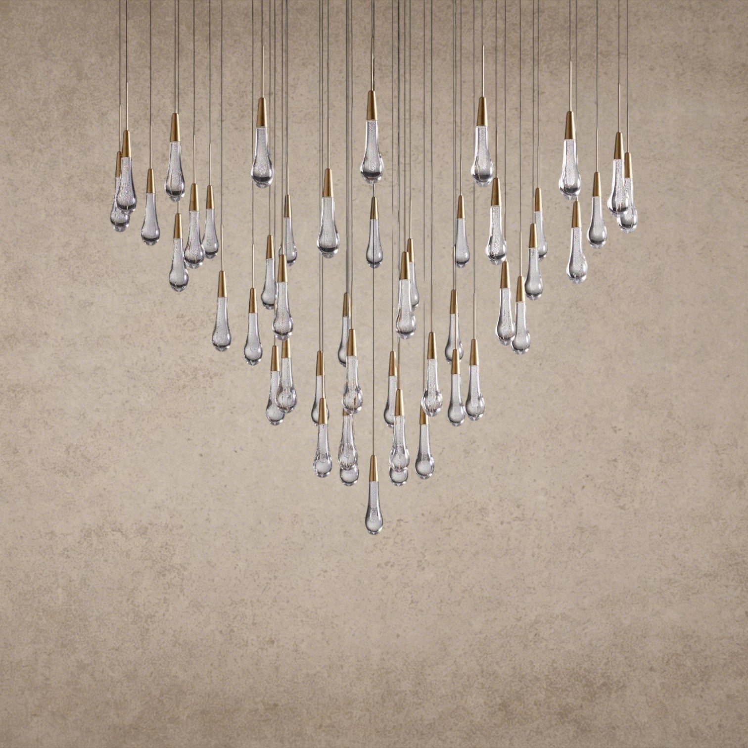 Soltaire Round Chandelier 17", 24", 36", 58"
