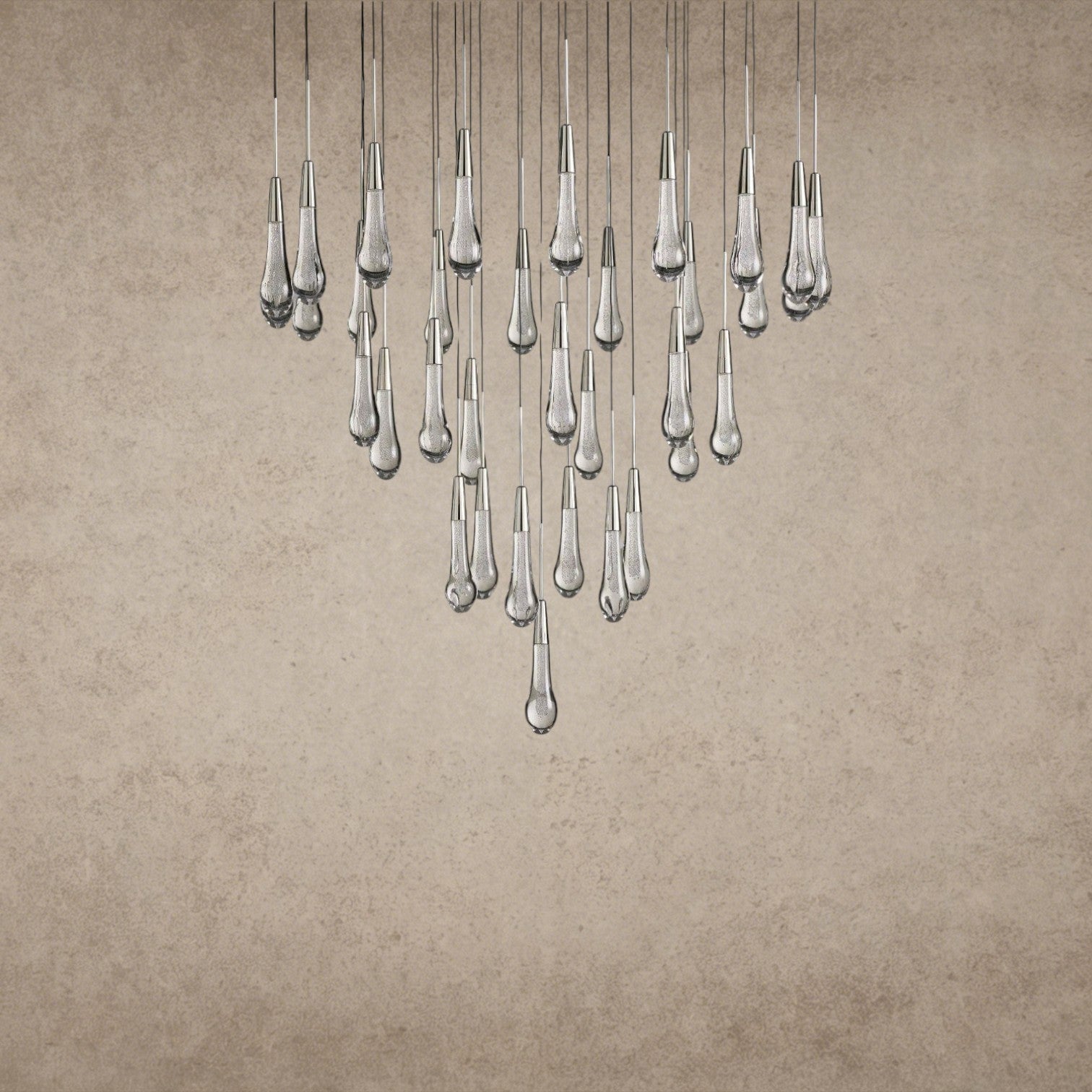 Soltaire Round Chandelier 17", 24", 36", 58"