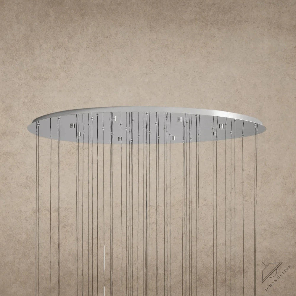 Soltaire Round Chandelier 17", 24", 36", 58"