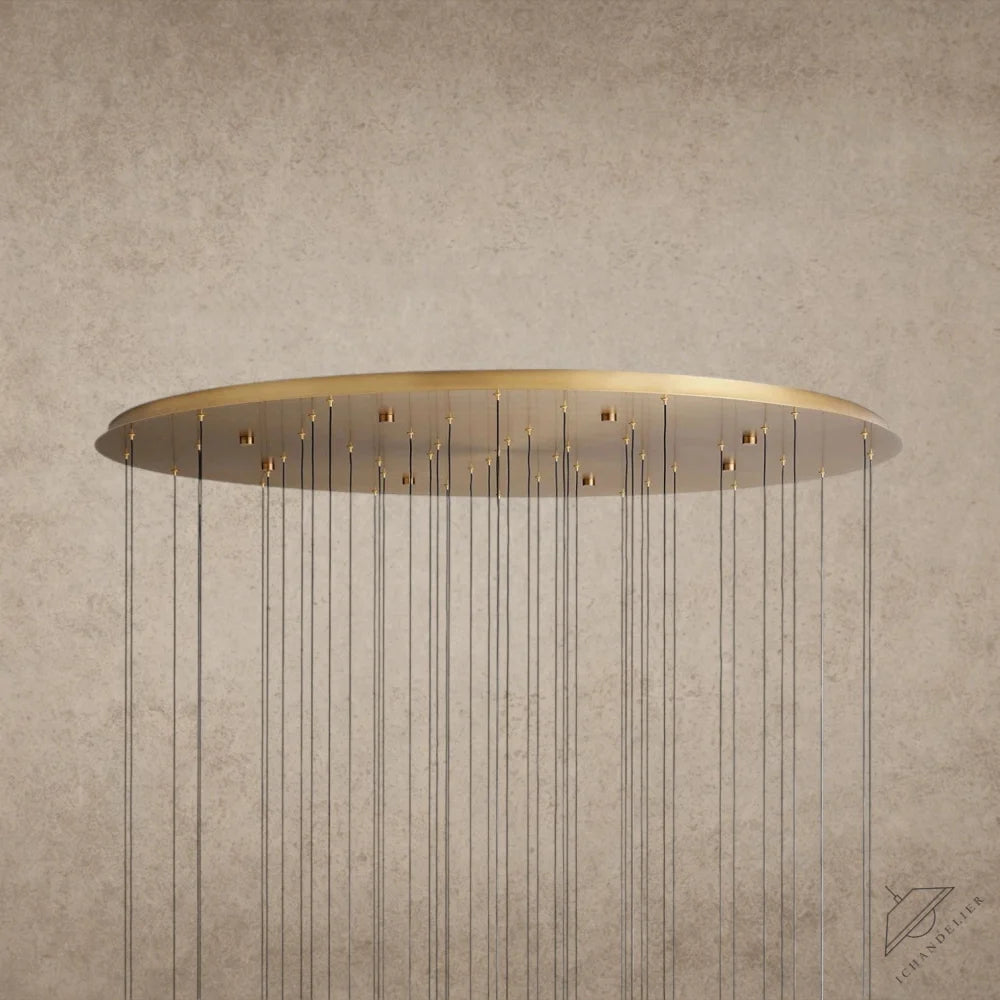 Soltaire Round Chandelier 17", 24", 36", 58"