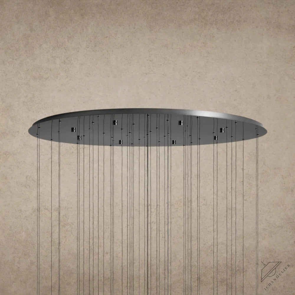 Soltaire Round Chandelier 17", 24", 36", 58"