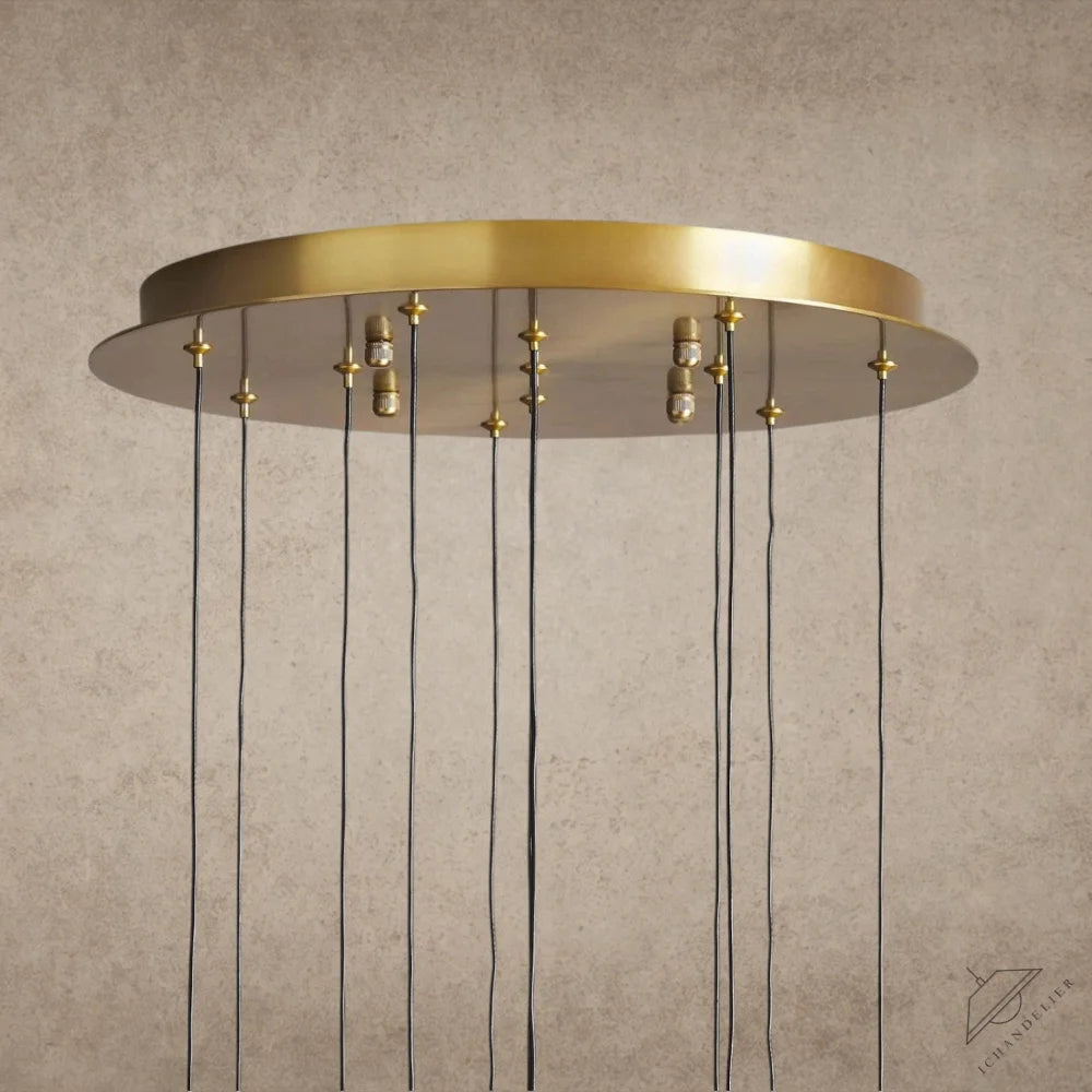 Soltaire Round Chandelier 17", 24", 36", 58"