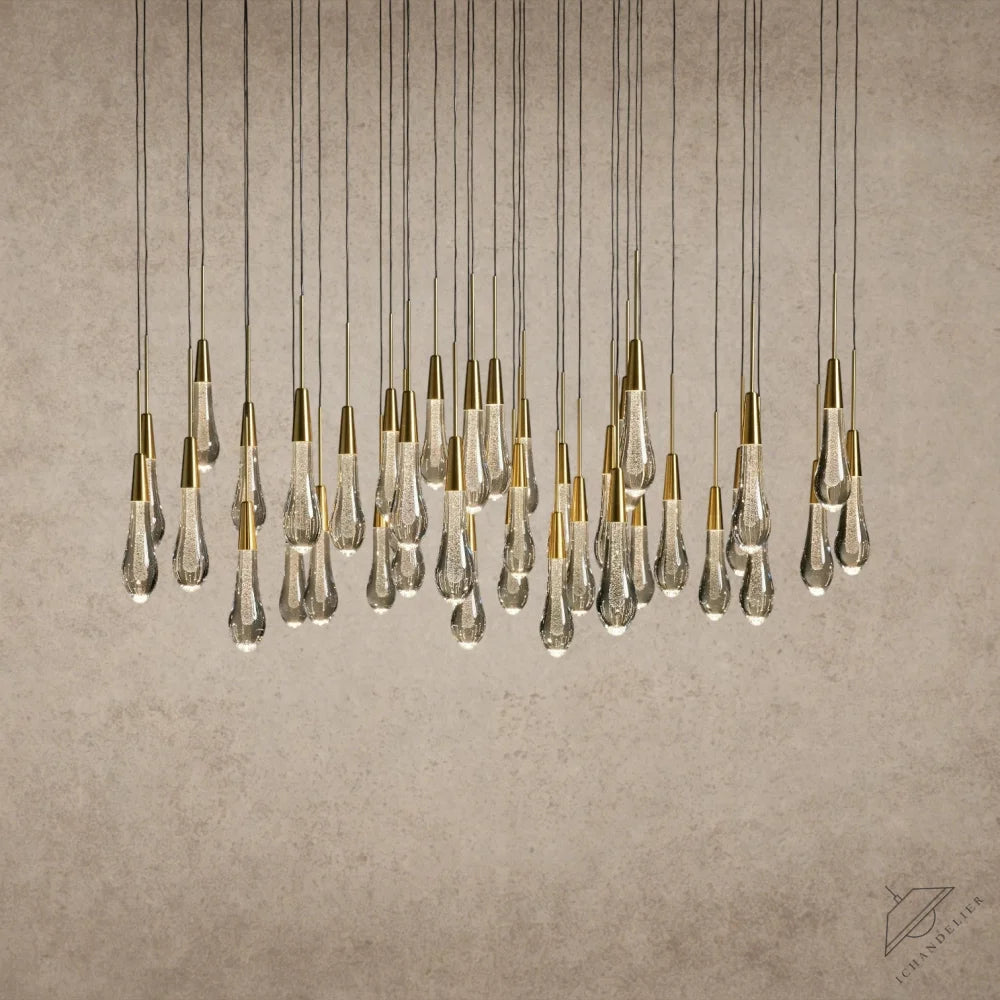 48" / Brass Soltaire Round Chandelier 17", 24", 36", 58"