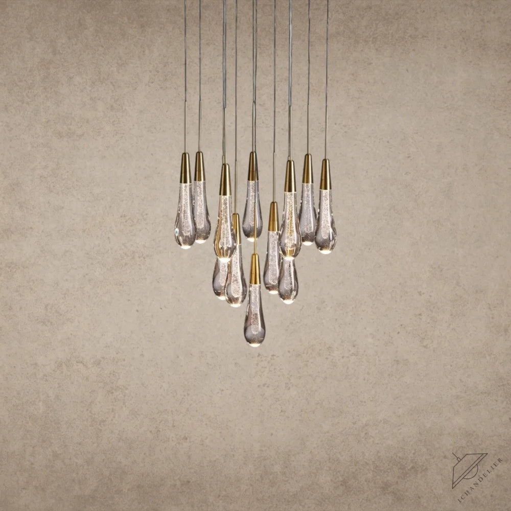 17" / Brass Soltaire Round Chandelier 17", 24", 36", 58"