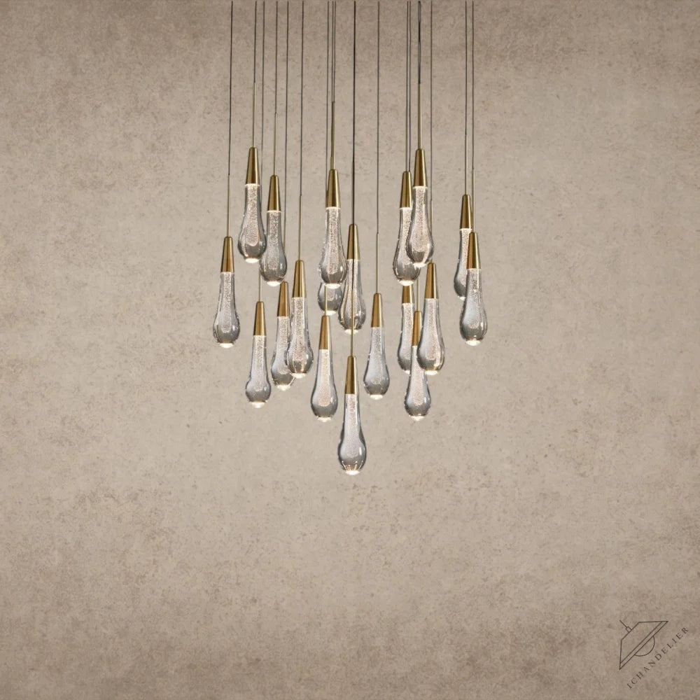 24" / Brass Soltaire Round Chandelier 17", 24", 36", 58"