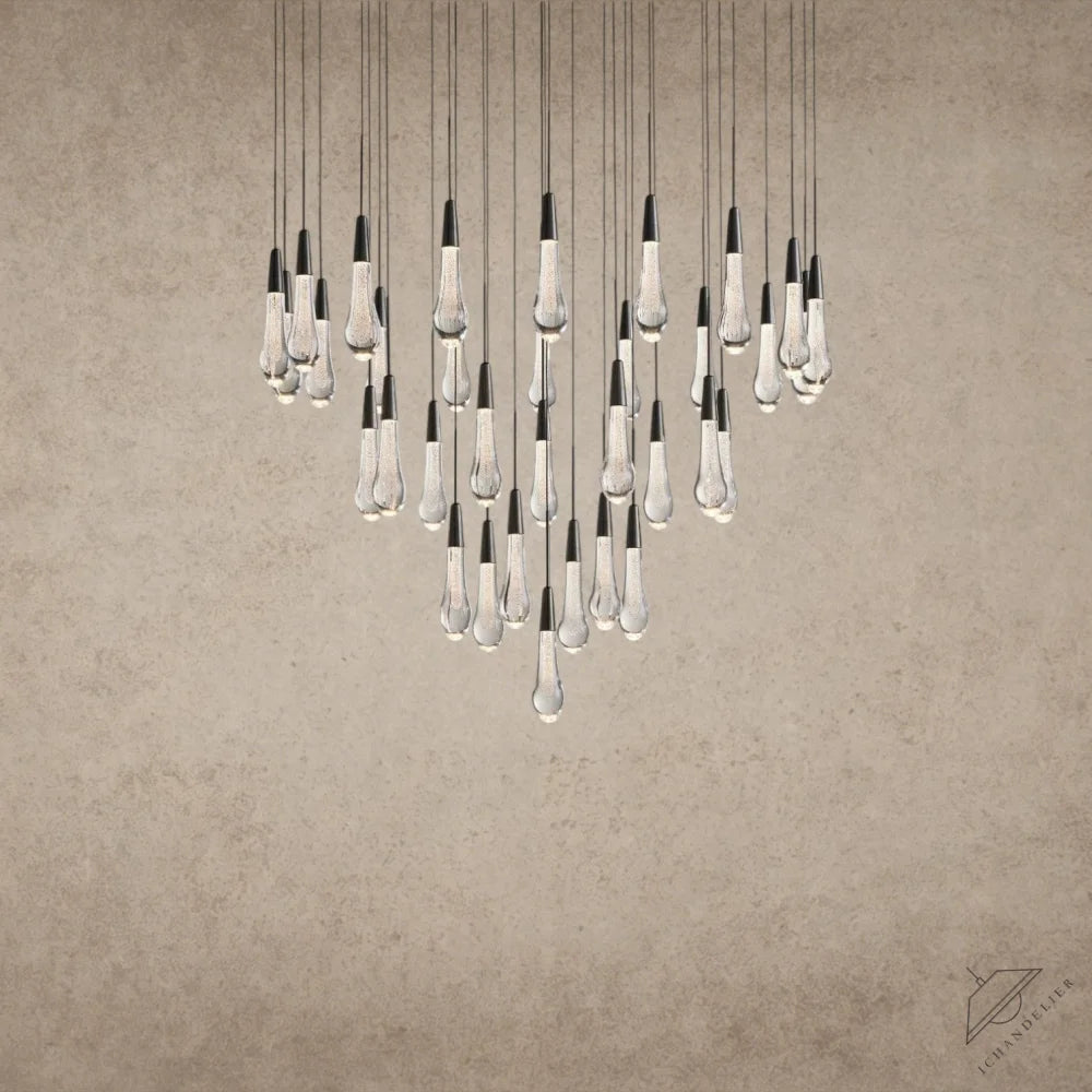 36" / Bronze Soltaire Round Chandelier 17", 24", 36", 58"