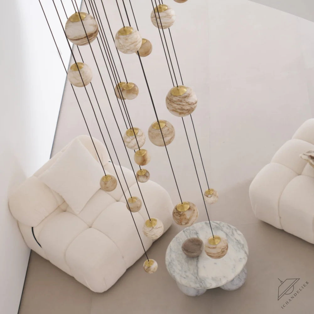Sultana Alabaster Cluster Chandelier