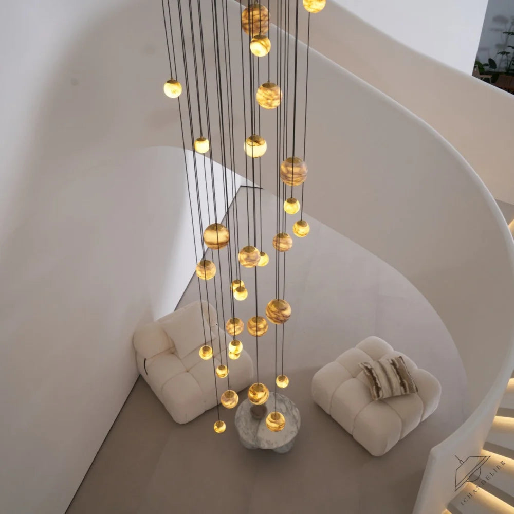 Sultana Alabaster Cluster Chandelier