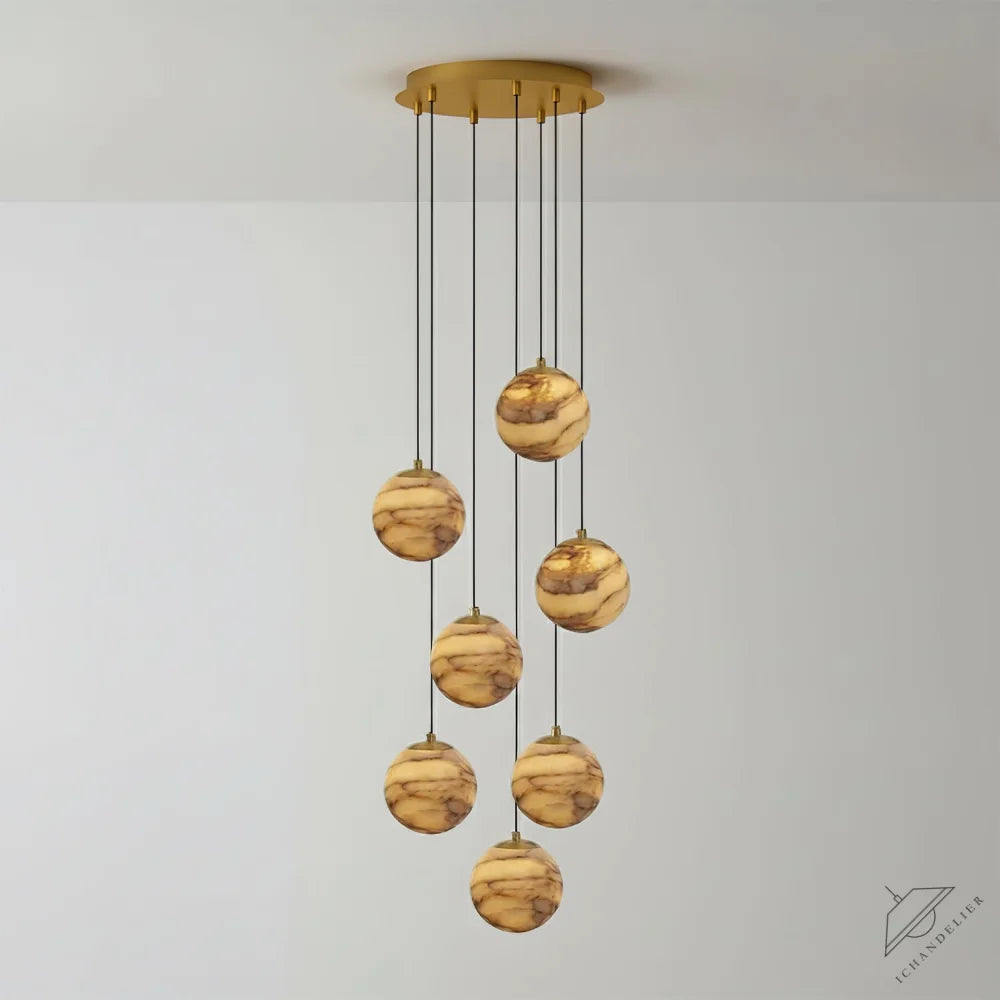 Sultana Alabaster Cluster Chandelier