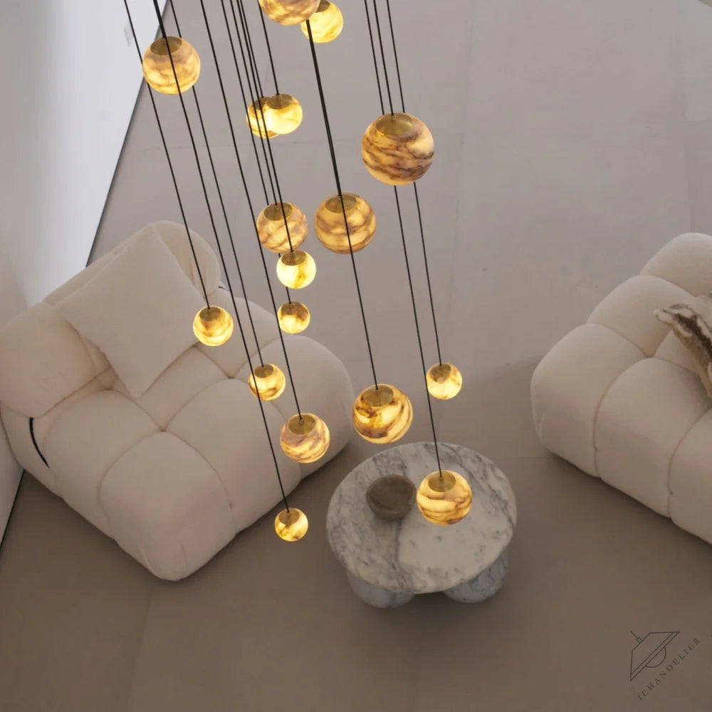 Sultana Alabaster Cluster Chandelier