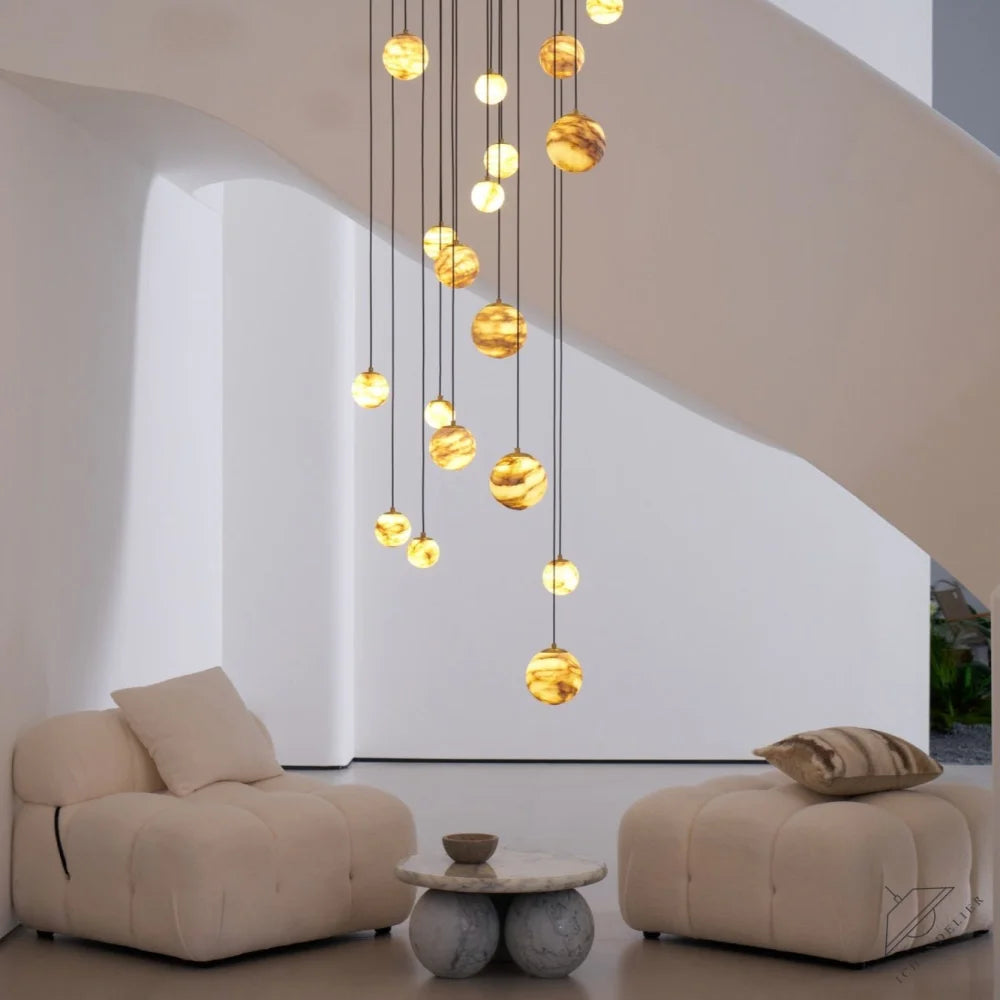 Sultana Alabaster Cluster Chandelier