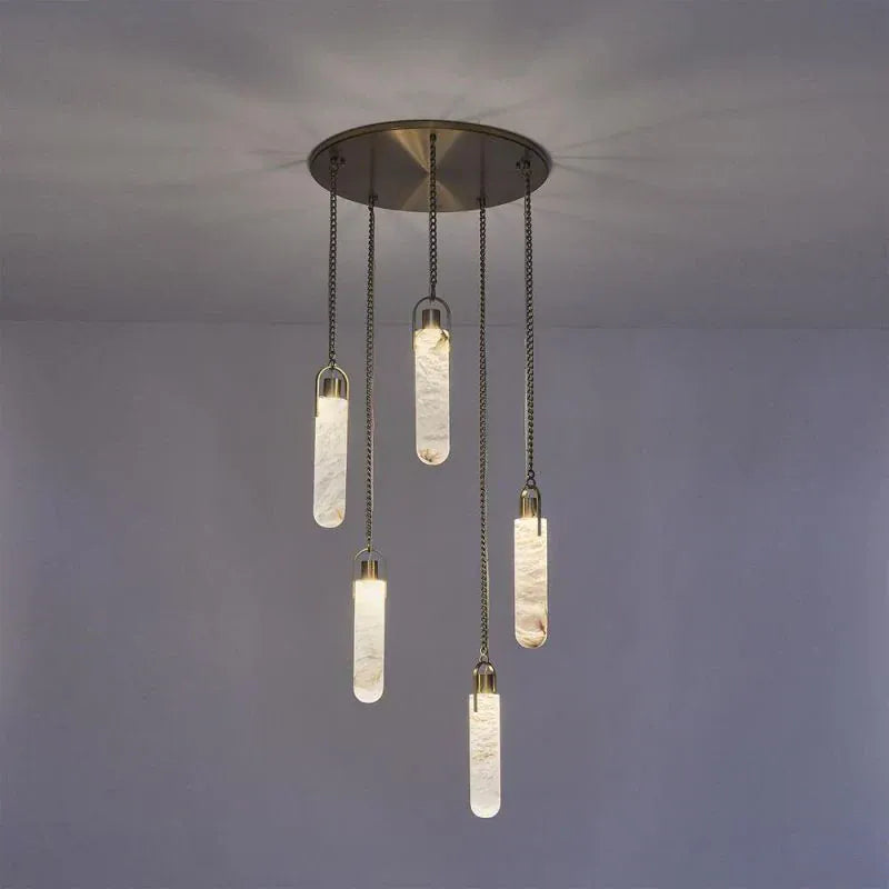 Theresa Alabaster Flint Additions Multi Hanging Pendant Lighting