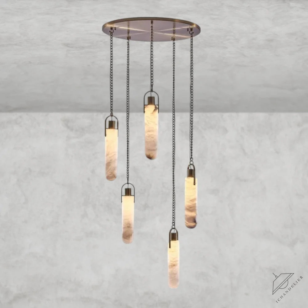 Theresa Alabaster Flint Additions Multi Hanging Pendant Lighting