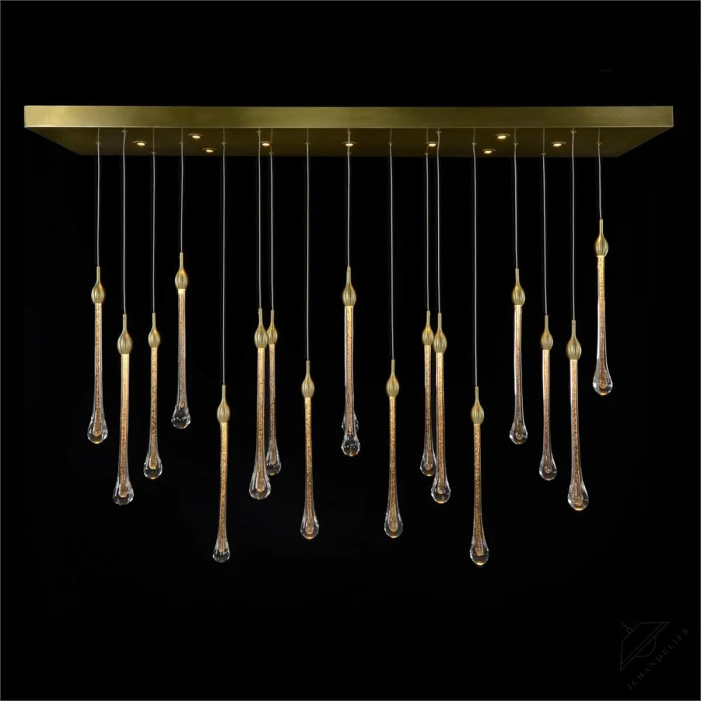 Thirty-Light Crystal Drop Chandelier