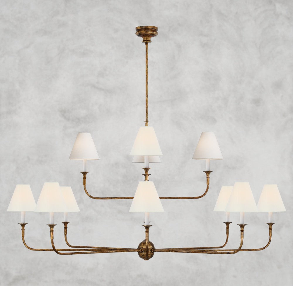 Piaf Two-Tier Chandelier 58", 72"