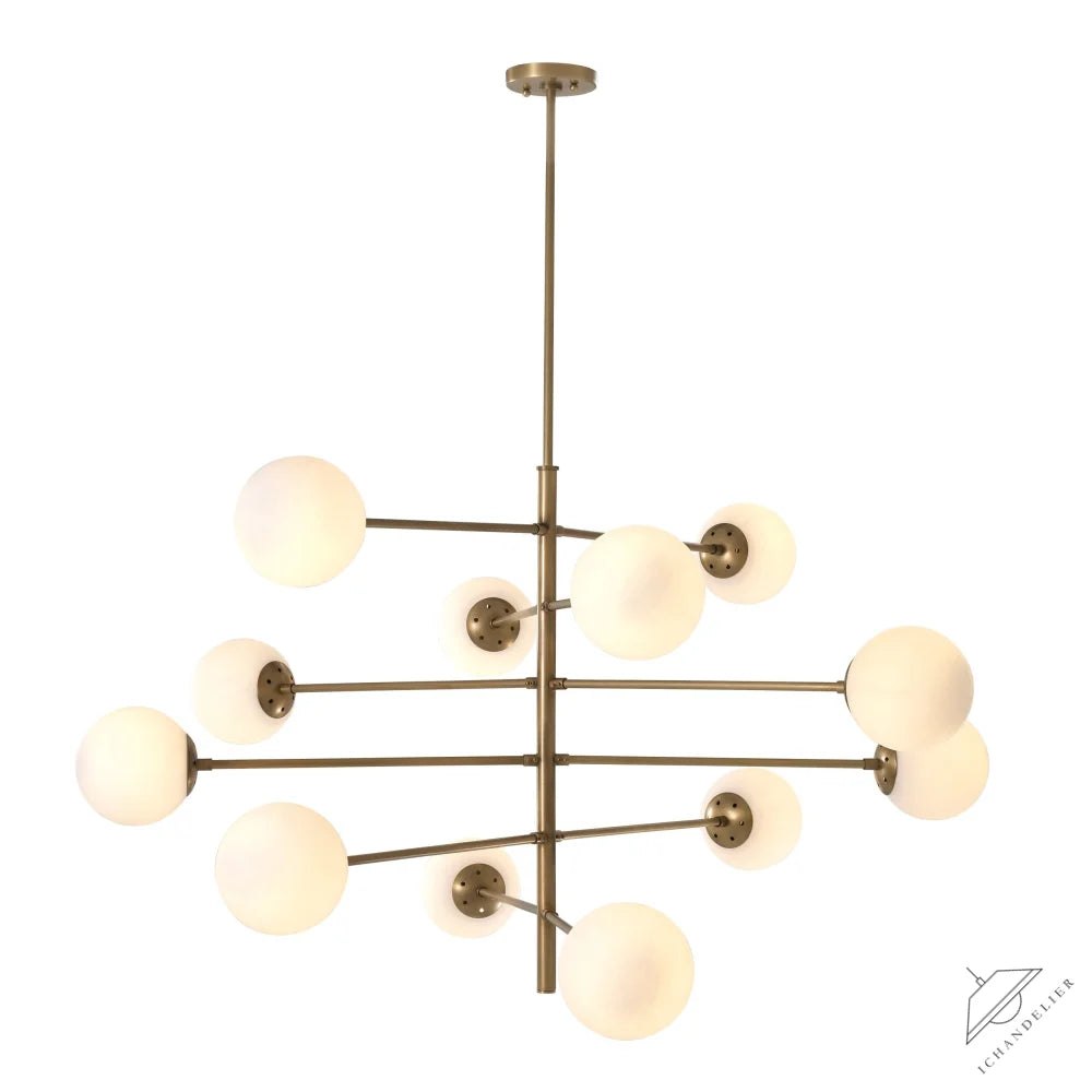 Tortora Modern Brass Chandelier