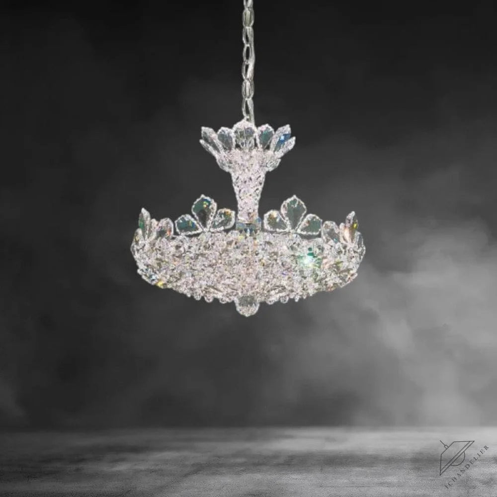 Clear Radiance Trillane Crystal Chandelier 16"