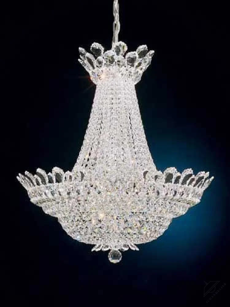 Clear Radiance Trillane Crystal Chandelier 28"