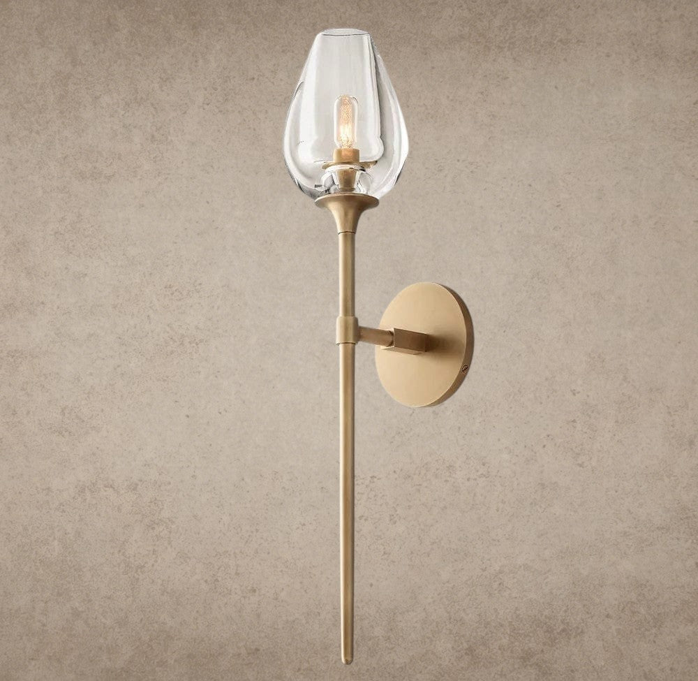 Brass TULIP GRAND SCONCE