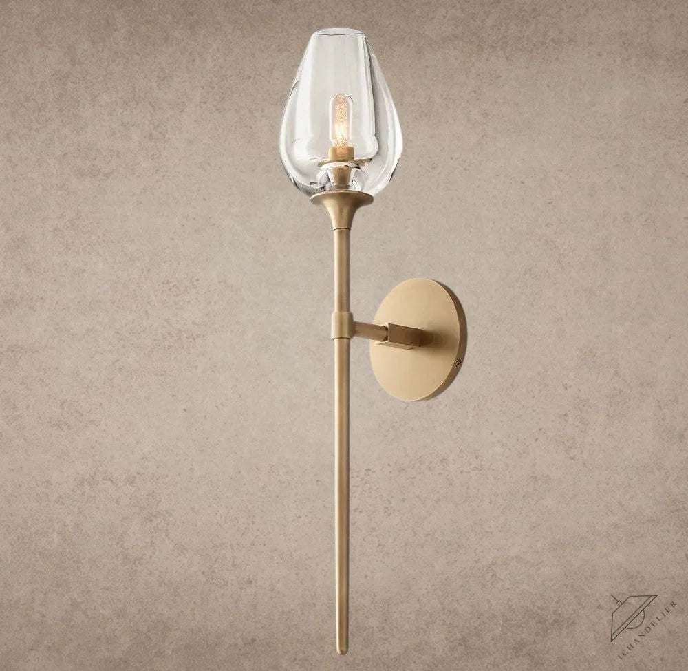 Brass TULIP GRAND SCONCE
