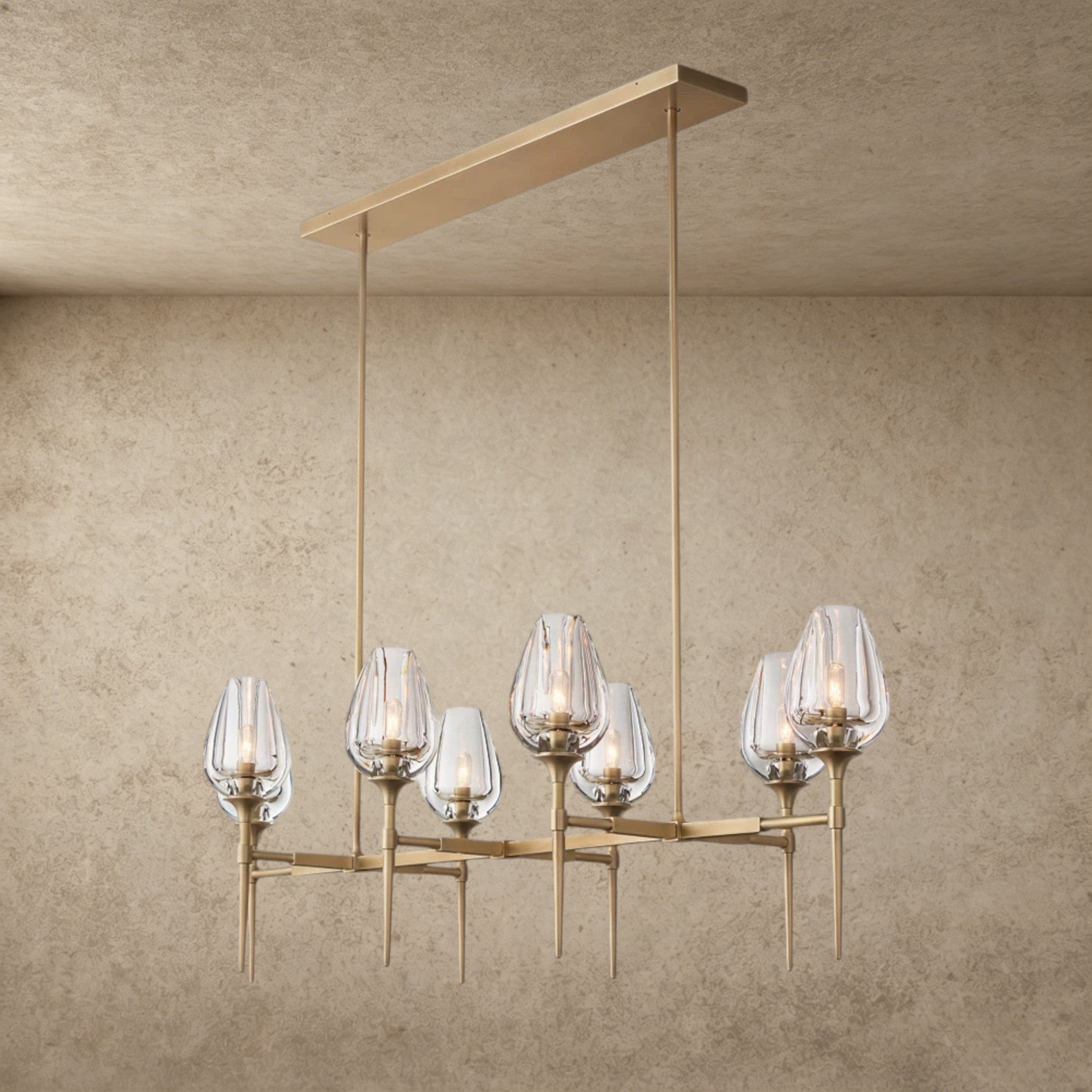 Tulip Linear Chandelier 52", 65"
