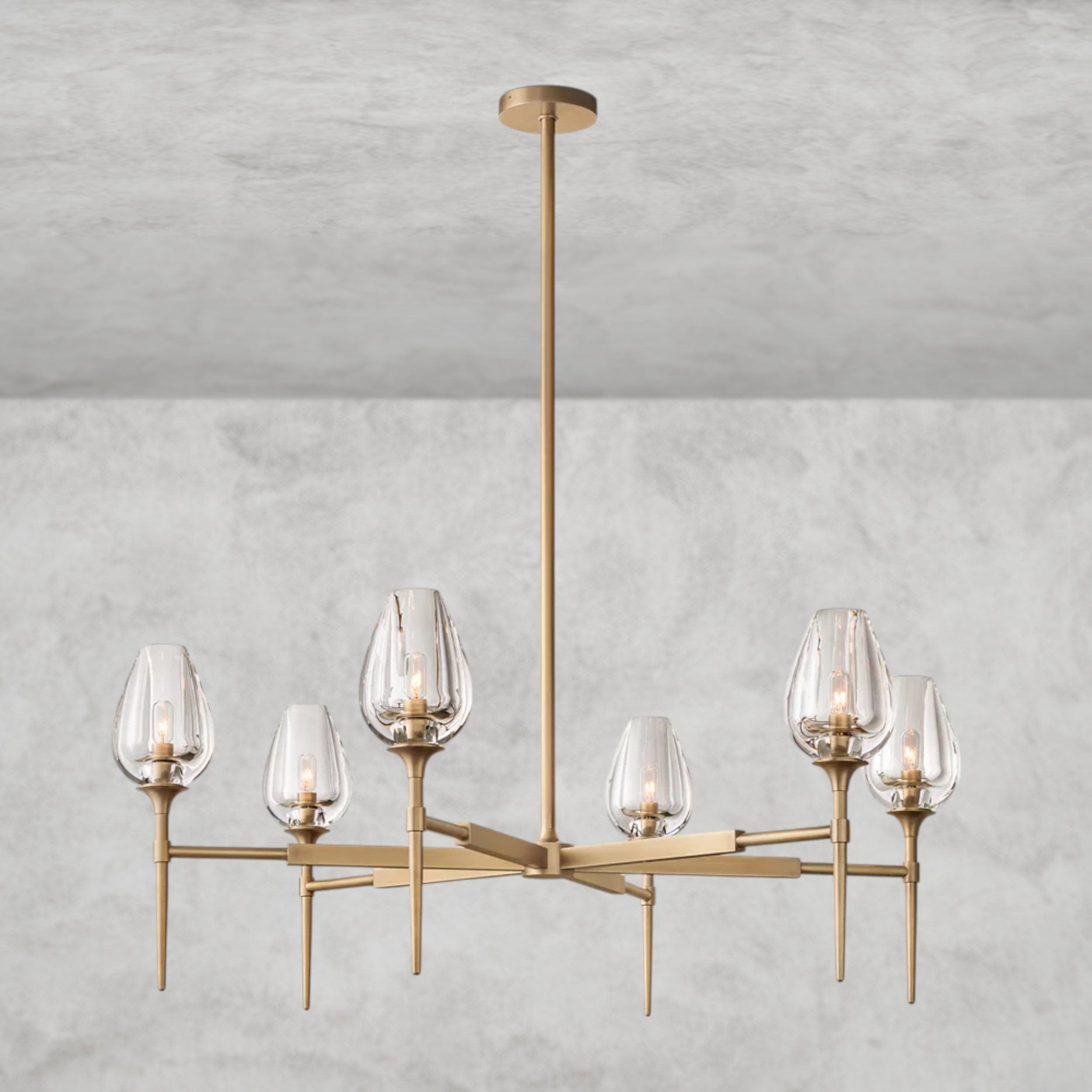 TULIP ROUND CHANDELIER 27", 42", 54"