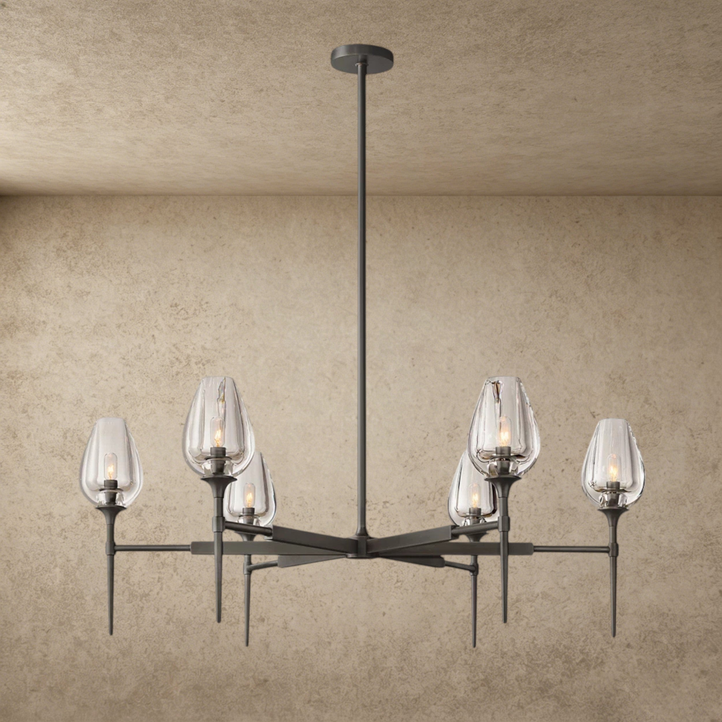 42" / Bronze TULIP ROUND CHANDELIER 27", 42", 54"