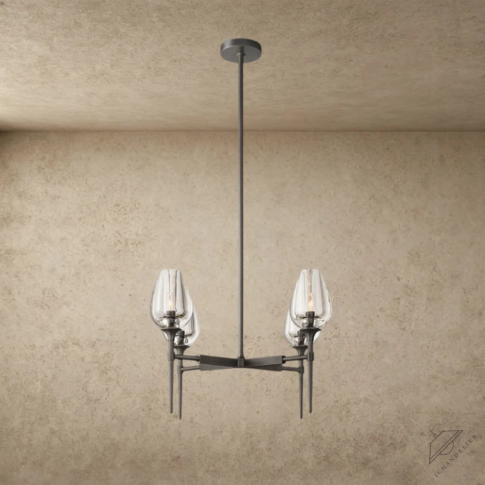 27" / Bronze TULIP ROUND CHANDELIER 27", 42", 54"