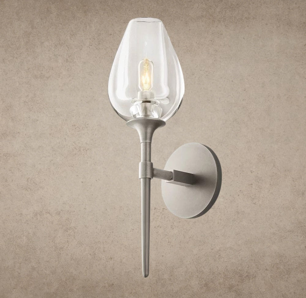 Nickle TULIP SINGLE SCONCE