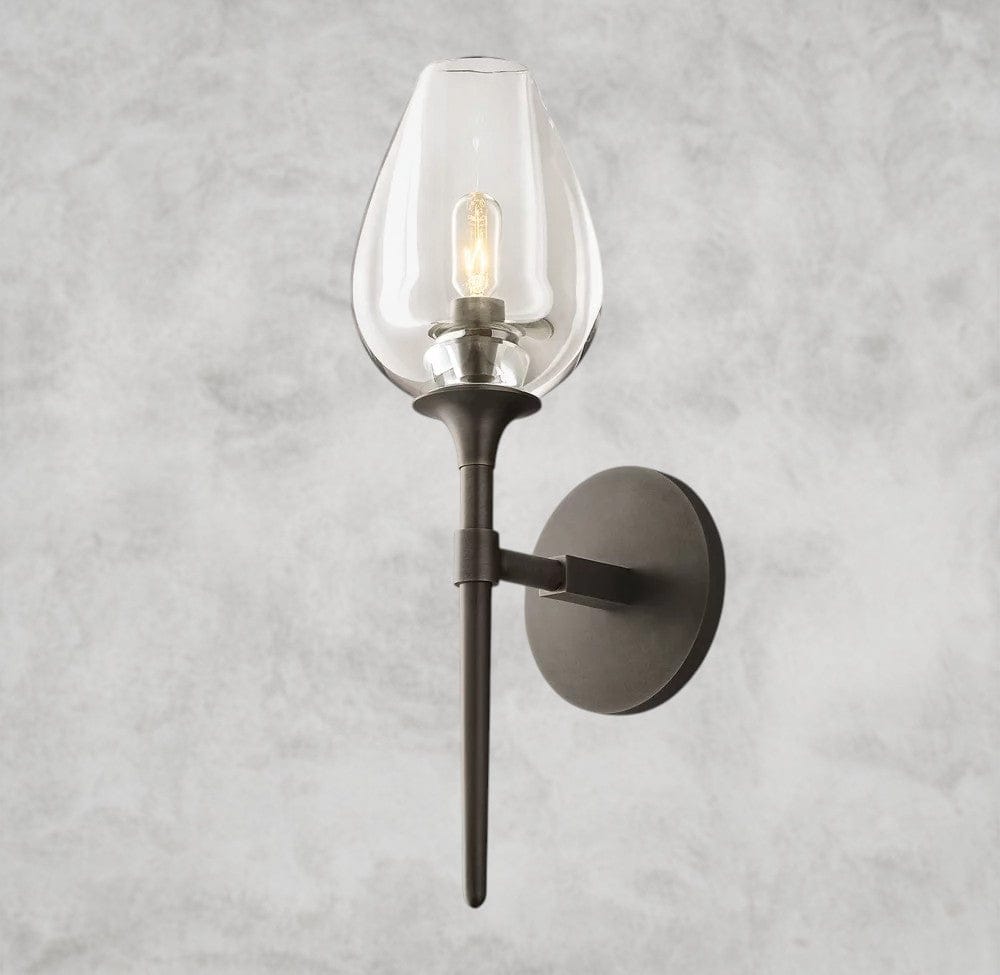 Bronze TULIP SINGLE SCONCE