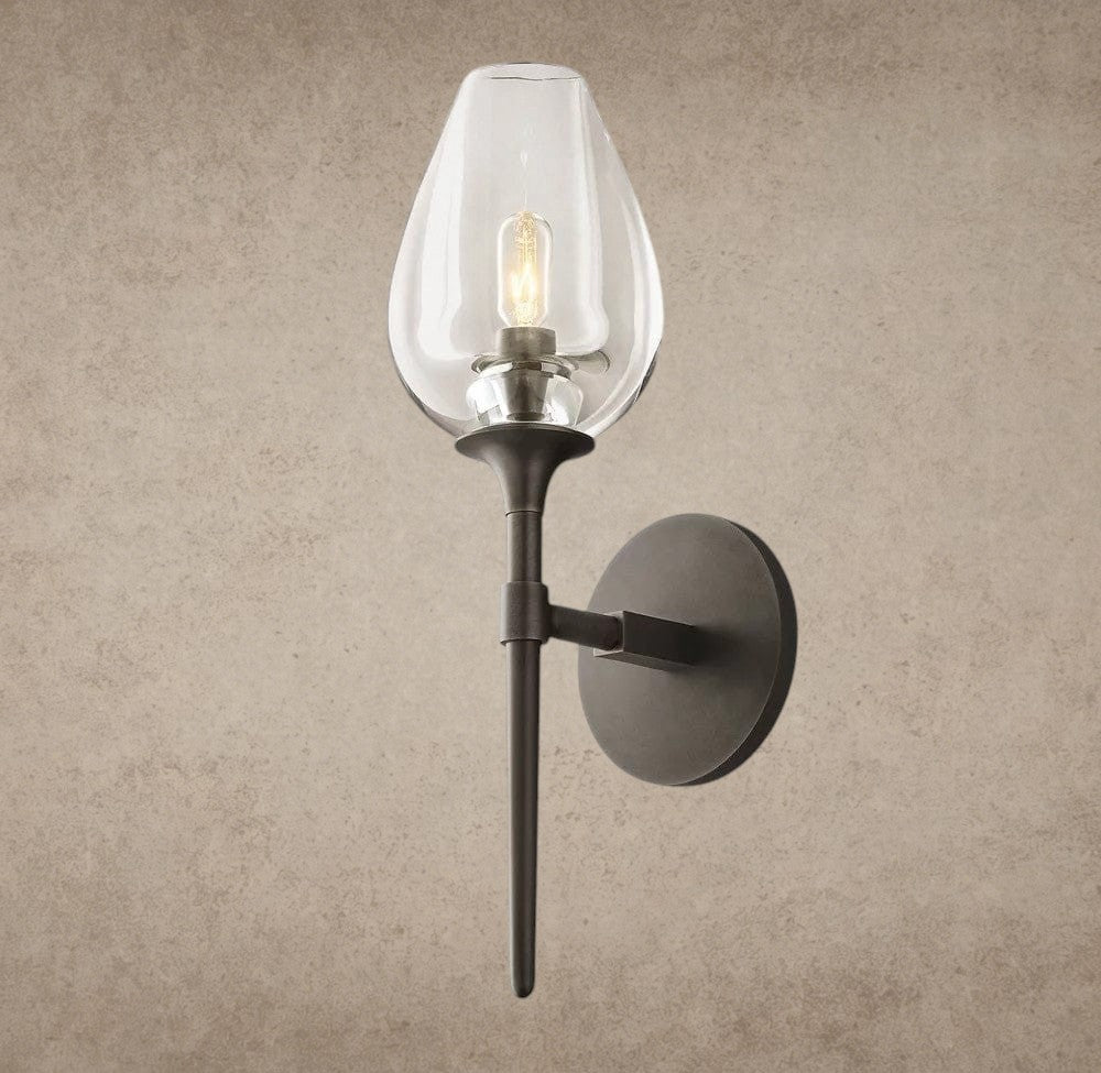Bronze TULIP SINGLE SCONCE