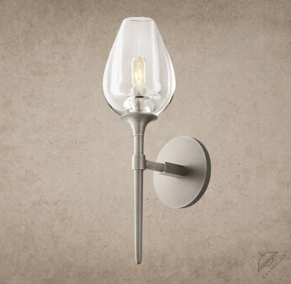 Nickle TULIP SINGLE SCONCE