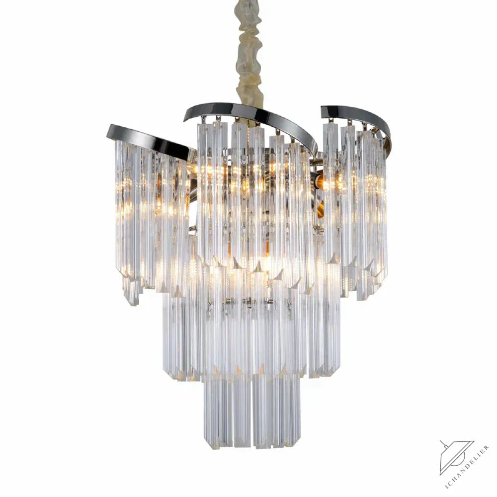 Twin Palms Round Crystal Chandelier