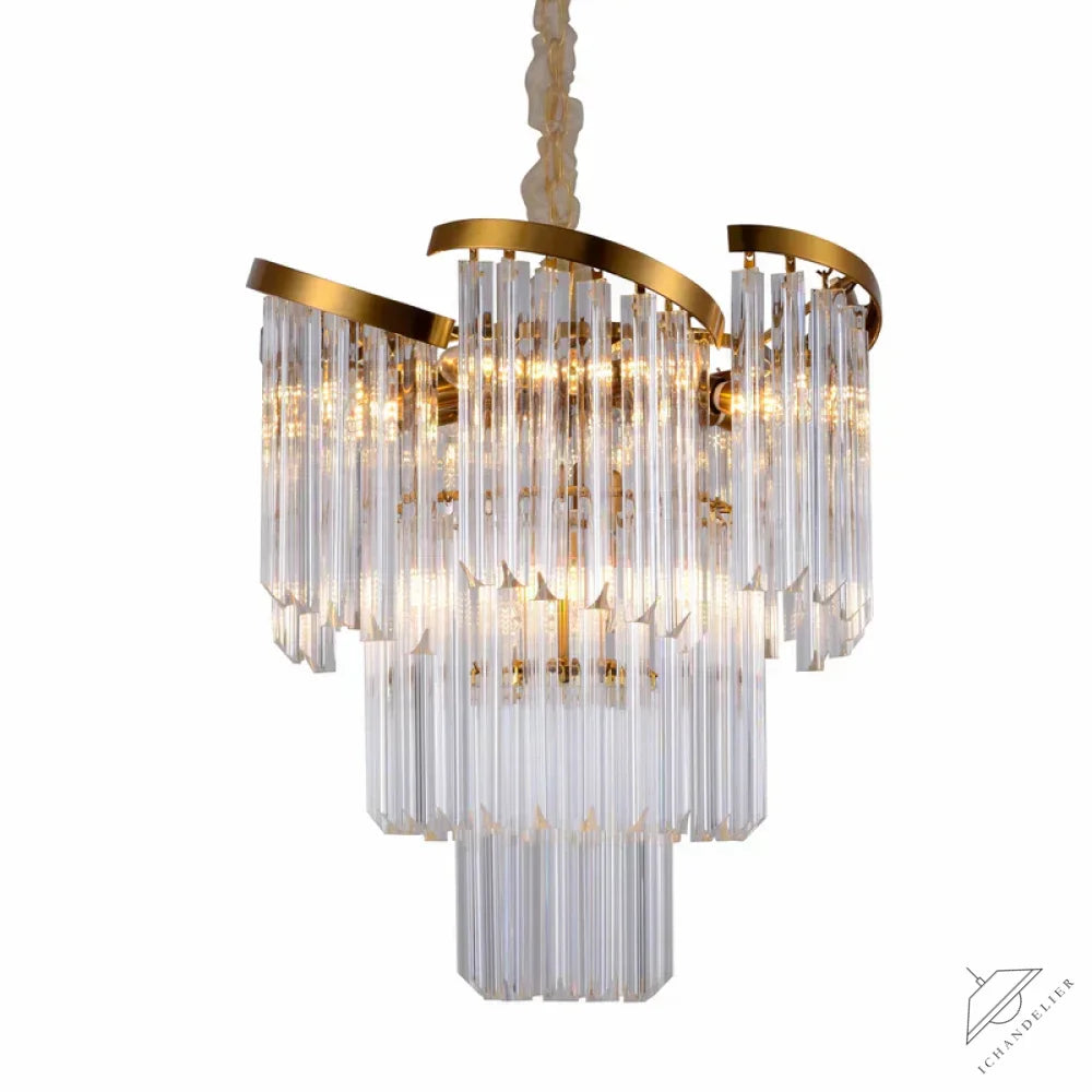 Twin Palms Round Crystal Chandelier