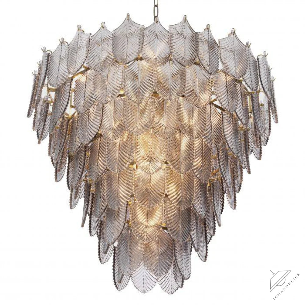 Verbier Modern Glass Chandelier [S/L] - [Brass]