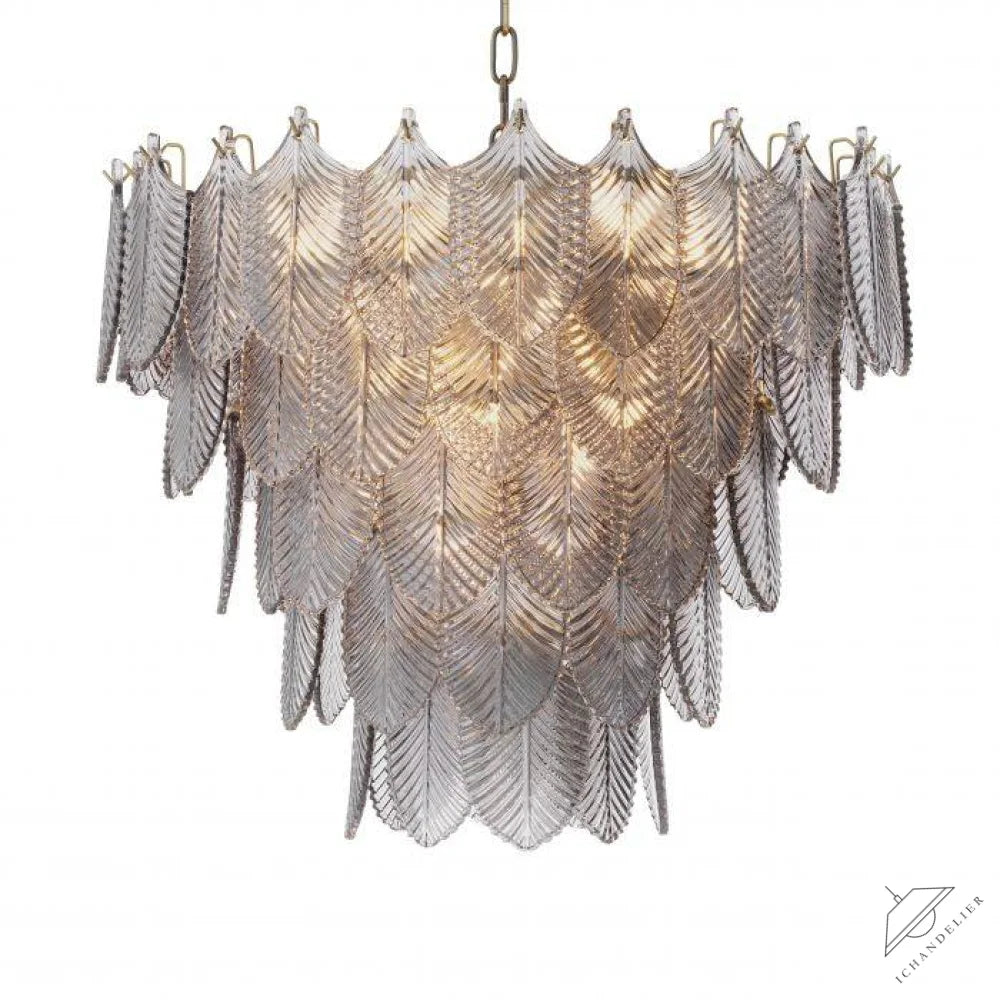Verbier Modern Glass Chandelier [S/L] - [Brass]
