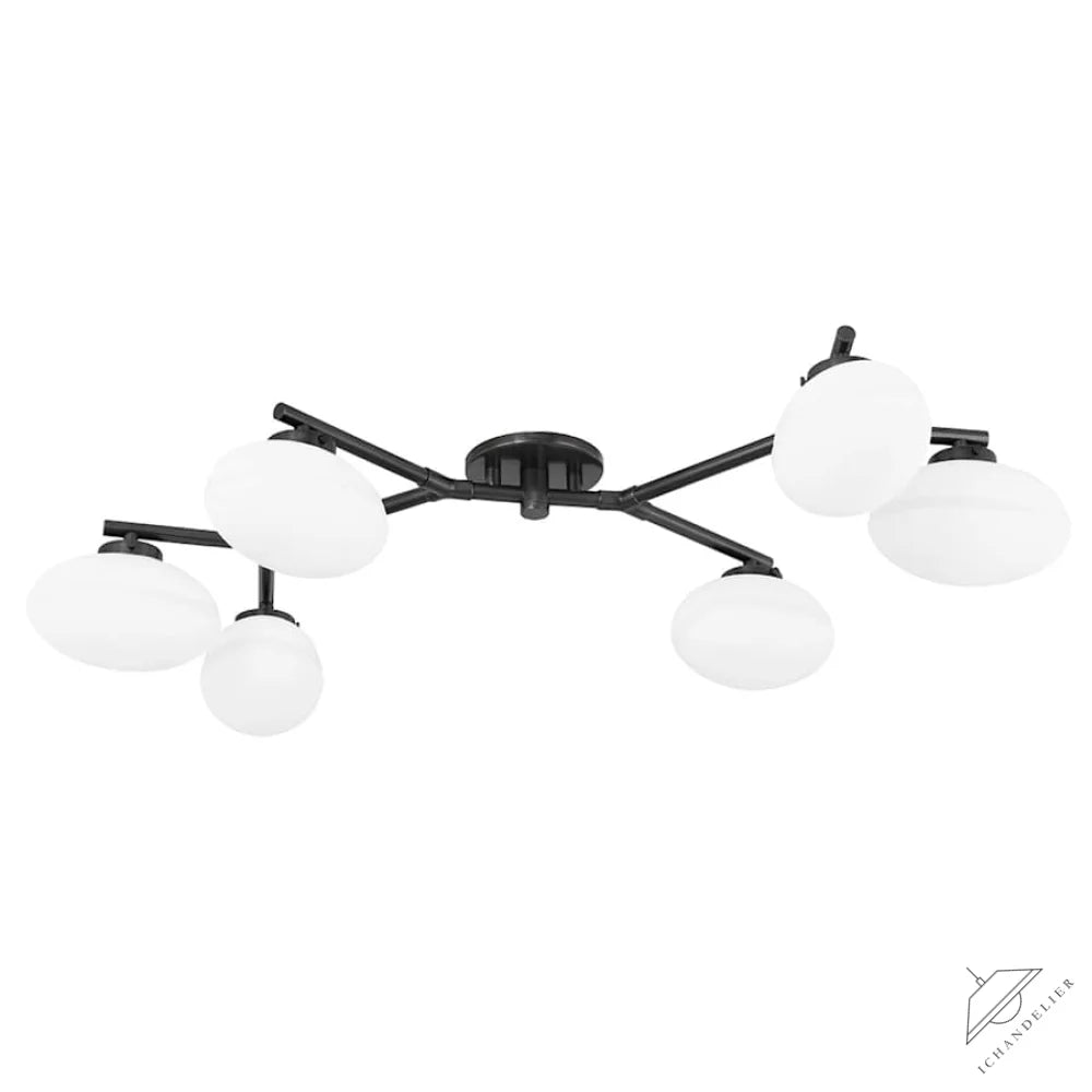 Bronze Wagner 6 Light Flush Mount Ceiling Fixture