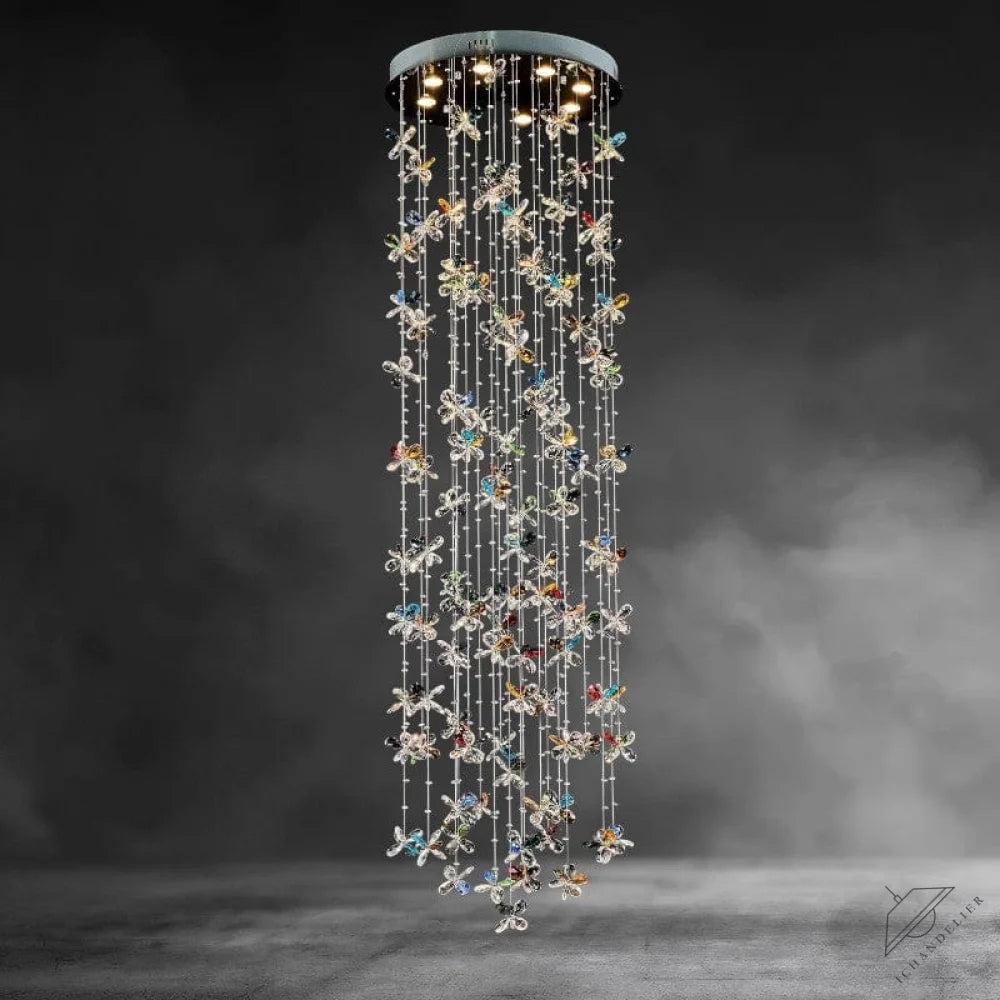 Wings of Color Multi-Color Crystals Chandelier
